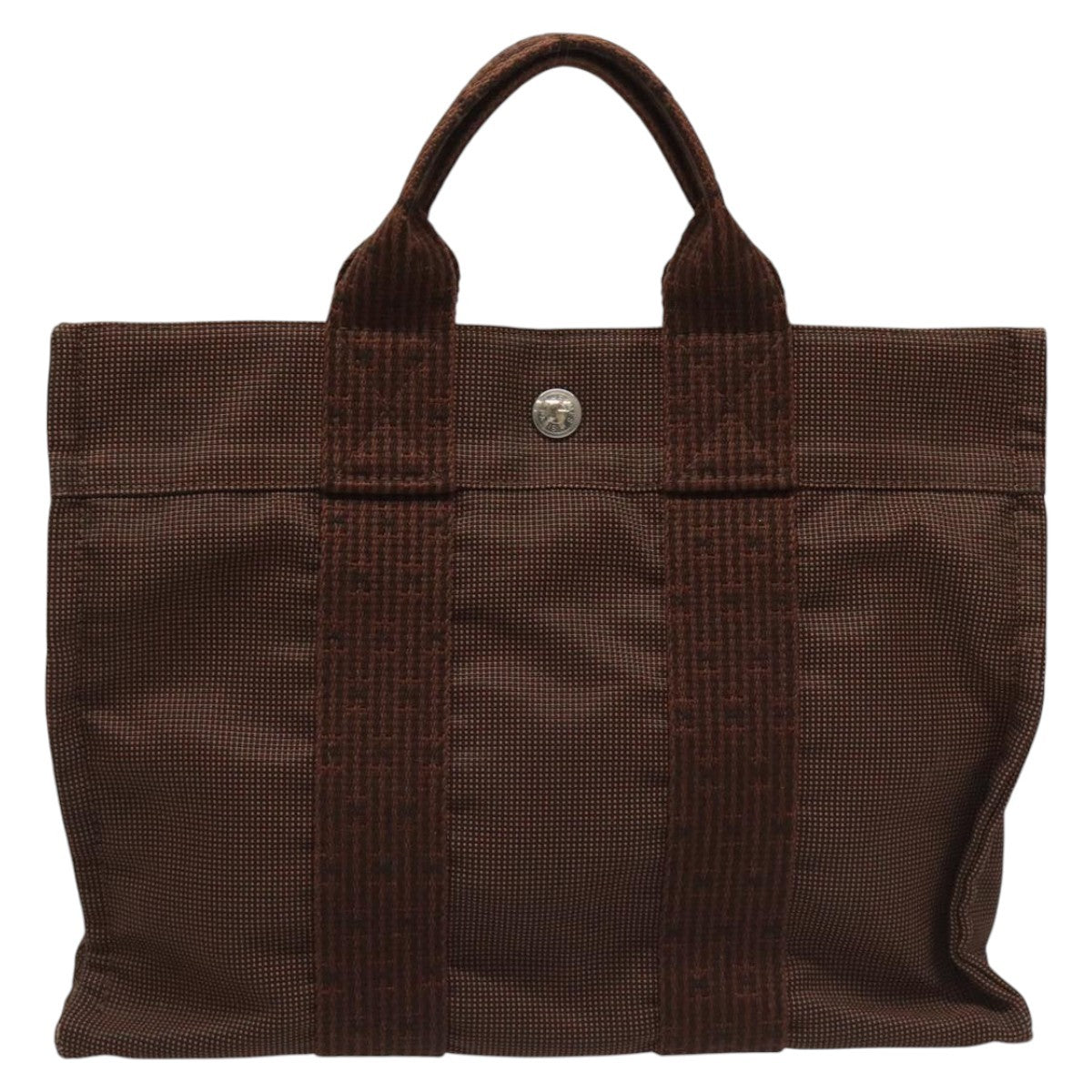 Hermes Fourre-tout Herline Fourre-tout Herline, BROWN, CANVAS, Tote bag