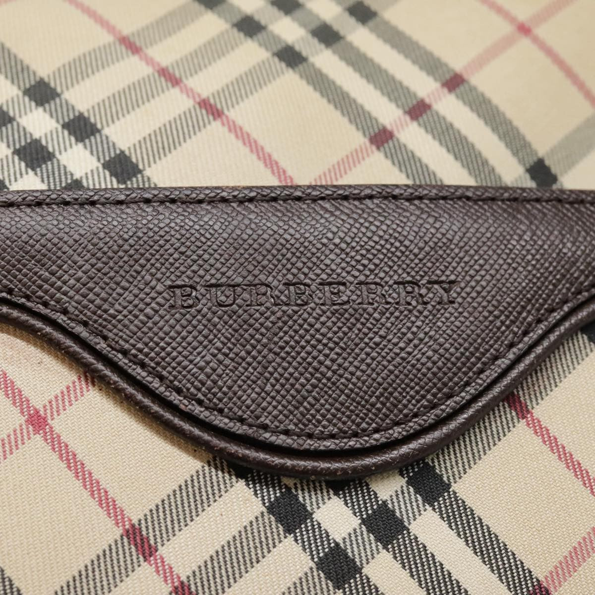 Burberry Camera Crossbody Bag Vintage Check Canvas, BEIGE, CANVAS, Shoulder bag