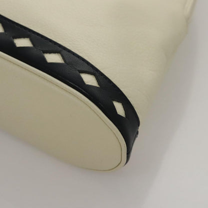 Saint Laurent Vintage Handbag Leather, WHITE, LEATHER, Handbag