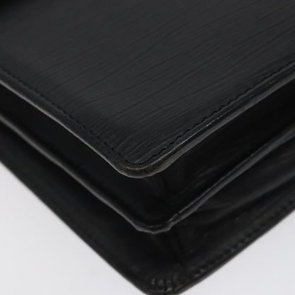 Versace Lock Flap Briefcase Leather, BLACK, LEATHER, Briefcase