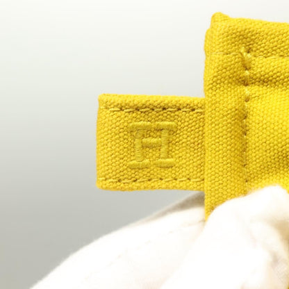 Hermes Bora Bora Pouch Toile, YELLOW, CANVAS, Clutche & pouche