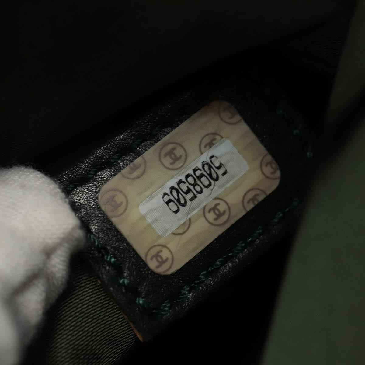 Chanel Vintage CC Lock Pocket Chain Tote Caviar, GREEN, LEATHER, Handbag