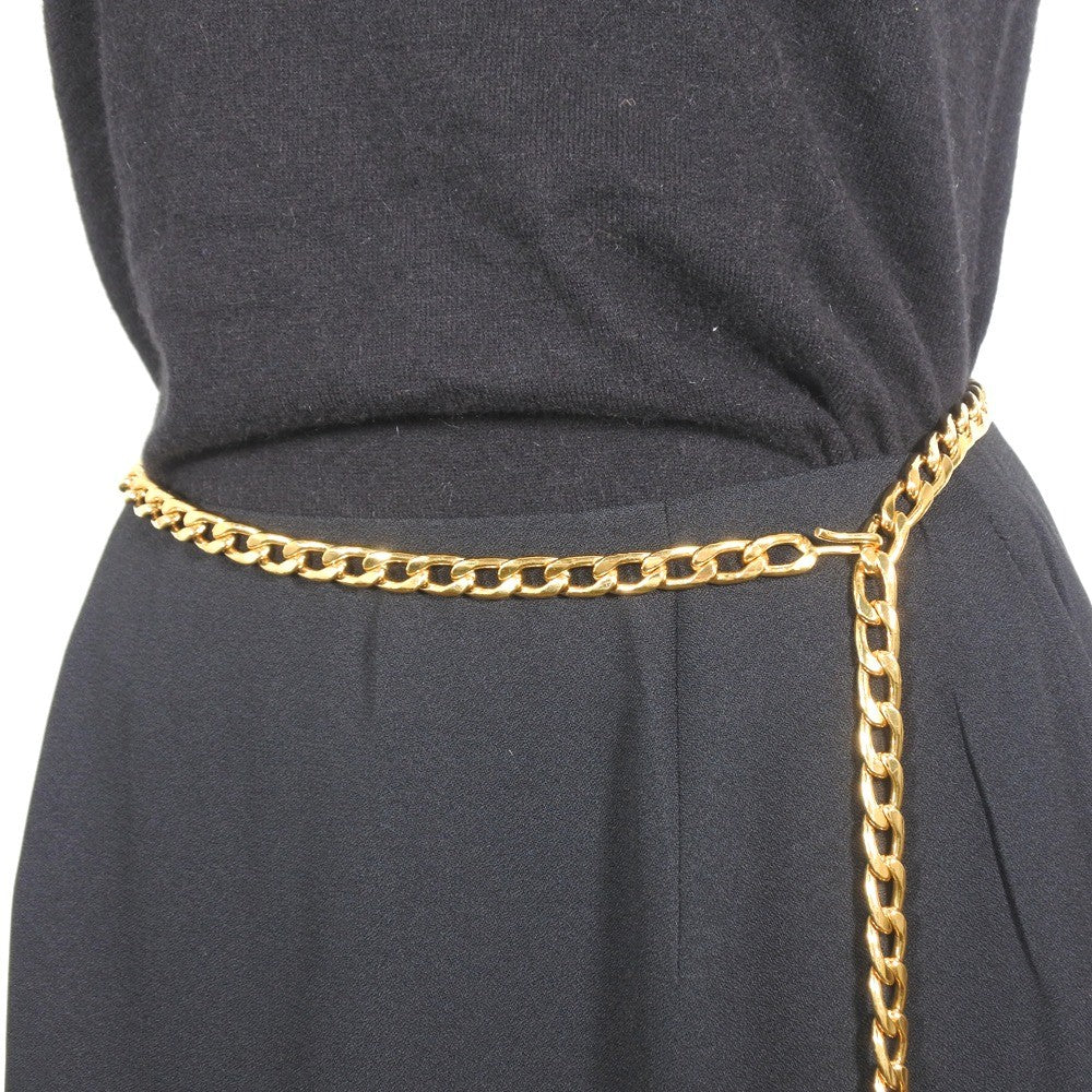 Chanel Vintage Medallion Chain Belt Metal, GOLD, GOLD_PLATED, Belts