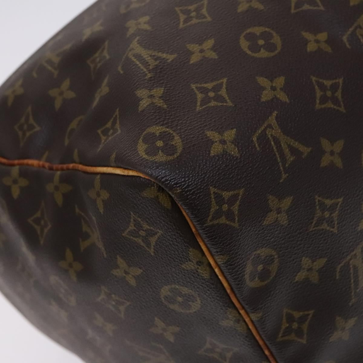 Louis Vuitton Keepall Bag Monogram Canvas, BROWN, CANVAS, Travel bag
