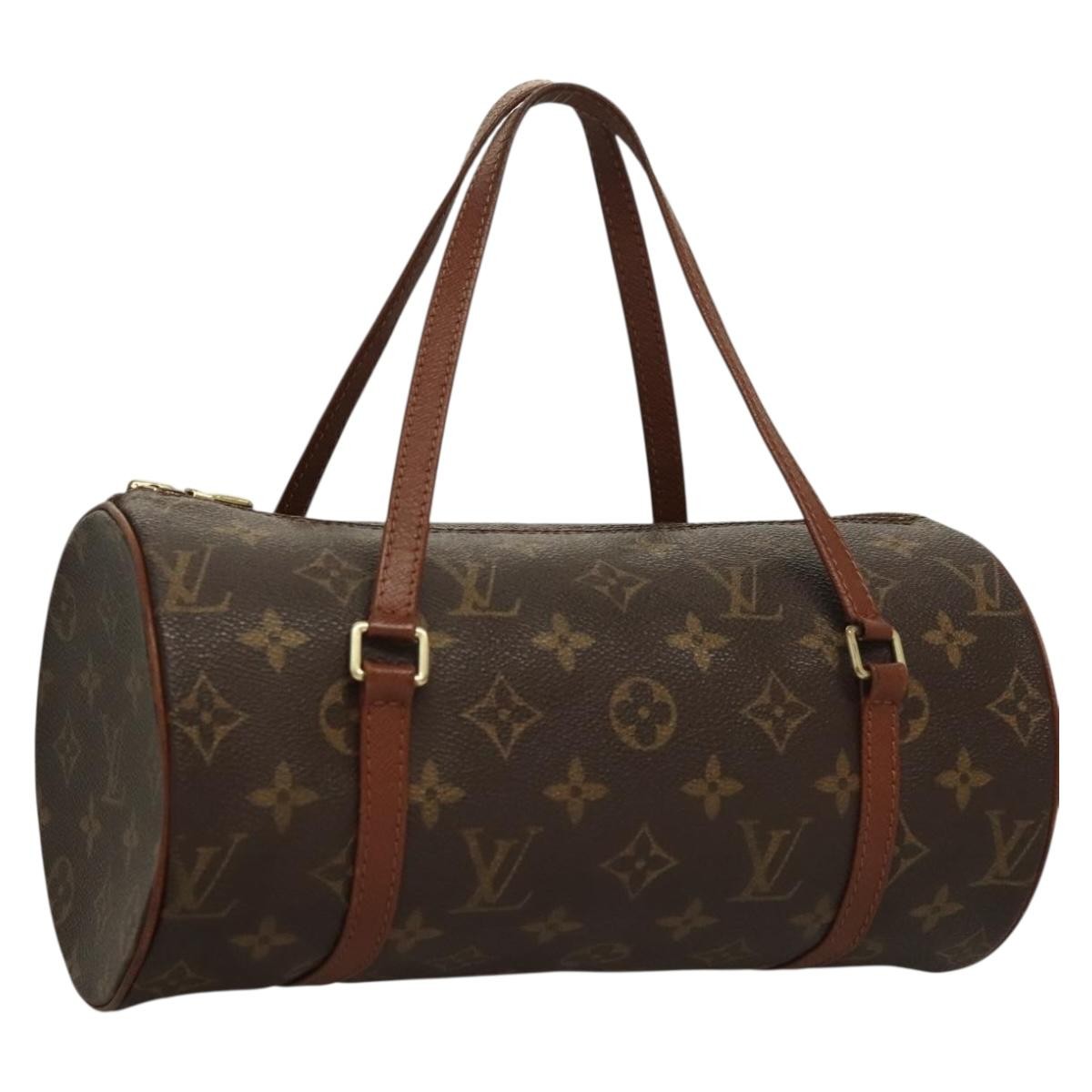 Louis Vuitton Papillon Handbag Monogram Canvas, BROWN, CANVAS, Handbag