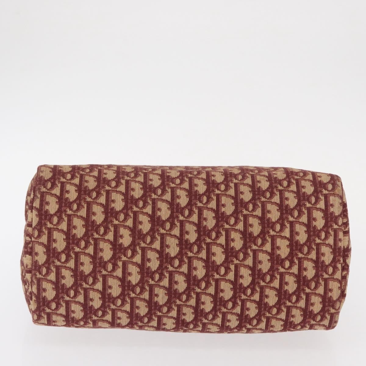 Christian Dior Vintage Trotter Handbag Canvas, RED, CANVAS, Handbag