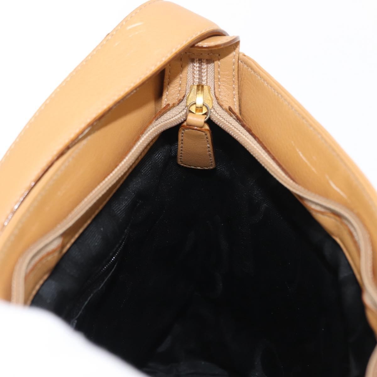 Salvatore Ferragamo Vintage Shoulder Bag Leather, BEIGE, LEATHER, Shoulder bag