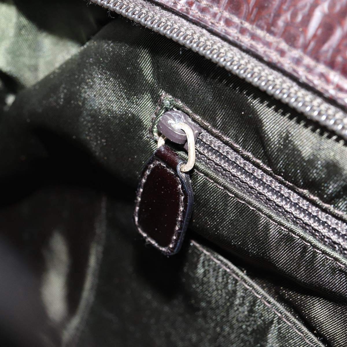 Christian Dior Vintage Saddle Bowler Bag Trotter Canvas, BROWN, CANVAS, Handbag