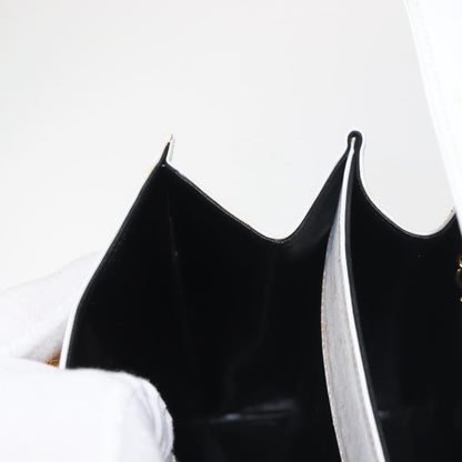 Salvatore Ferragamo Gancini Convertible Top Handle Bag Leather, WHITE, LEATHER, Handbag