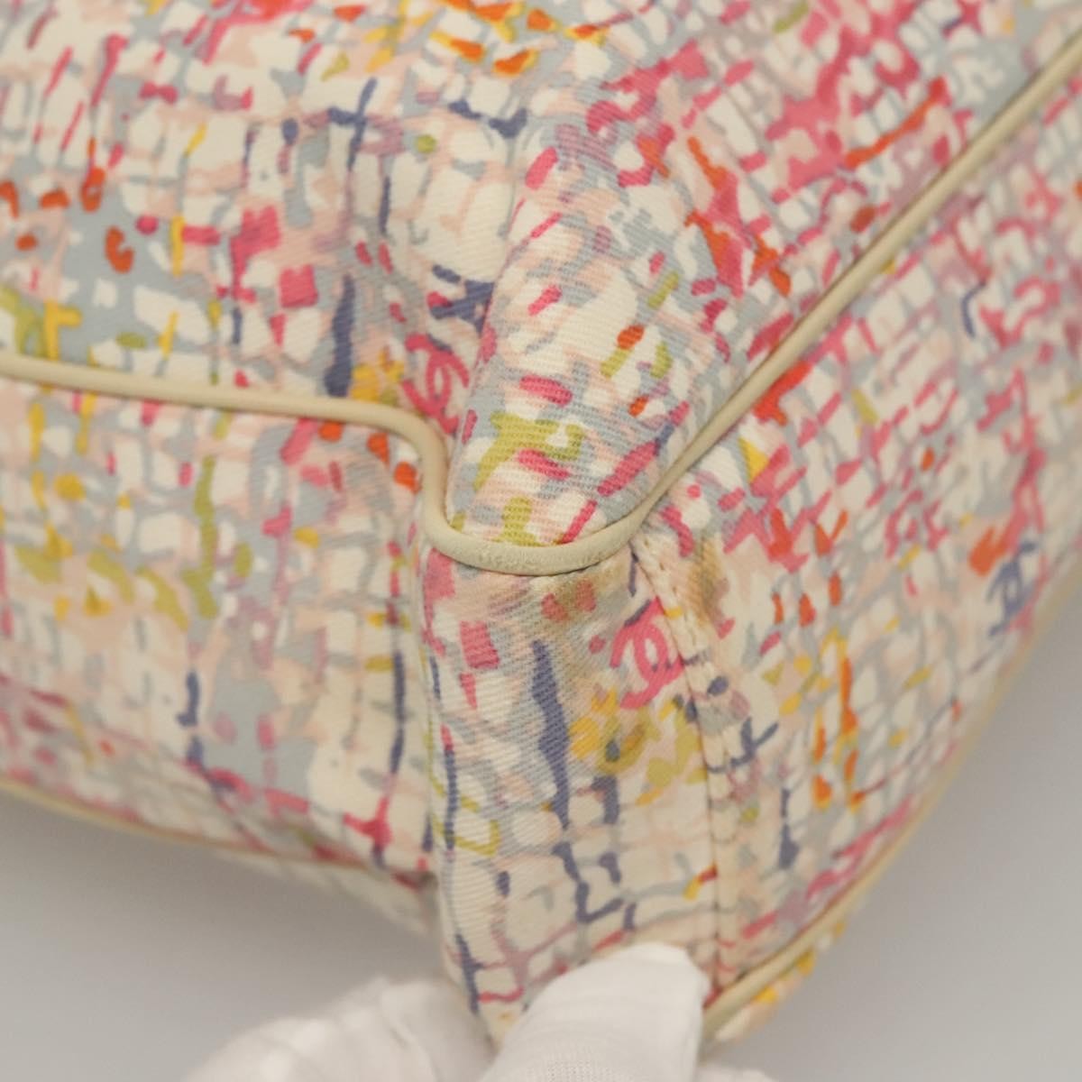 Chanel Vintage CC clover tote Canvas, PINK, CANVAS, Tote bag