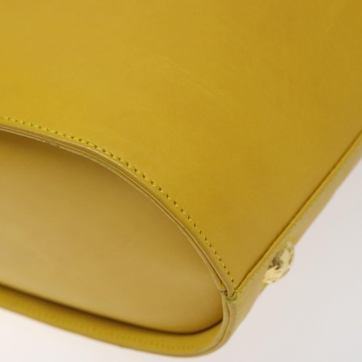 Salvatore Ferragamo Shoulder Bag Leather, YELLOW, LEATHER, Shoulder bag