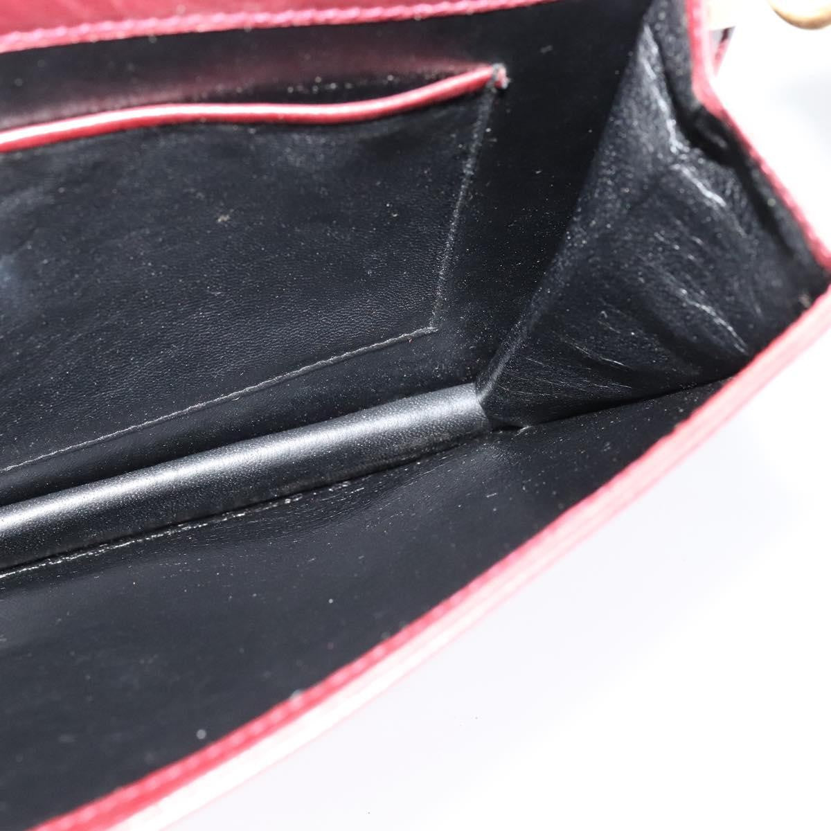 Bally Vintage Shoulder Bag Leather, BURGUNDY, LEATHER, Shoulder bag