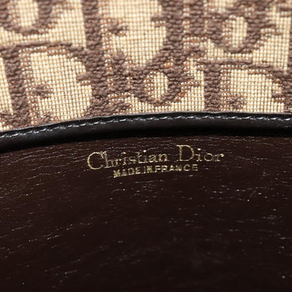 Christian Dior Vintage Trotter Handbag Canvas, BROWN, CANVAS, Handbag