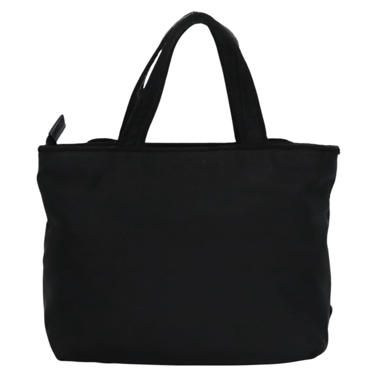 Prada Logo Bow Tote Tessuto, BLACK, NYLON, Tote bag