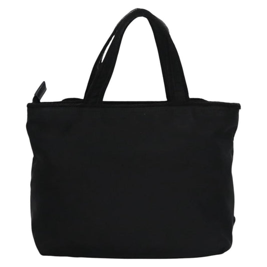 Prada Logo Bow Tote Tessuto, BLACK, NYLON, Tote bag