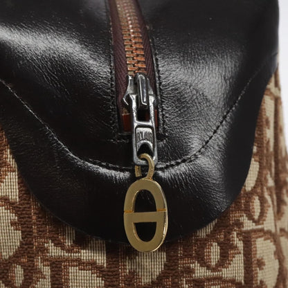 Christian Dior Vintage Trotter Handbag Canvas, BEIGE, CANVAS, Handbag