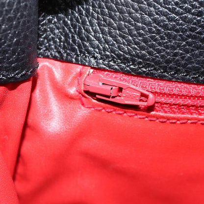 Celine Shoulder Bag Leather, BLACK, LEATHER, Shoulder bag