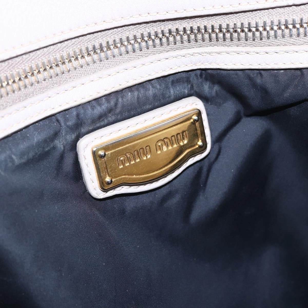 Miu Miu Vintage Tote bag Leather, BLACK, LEATHER, Tote bag