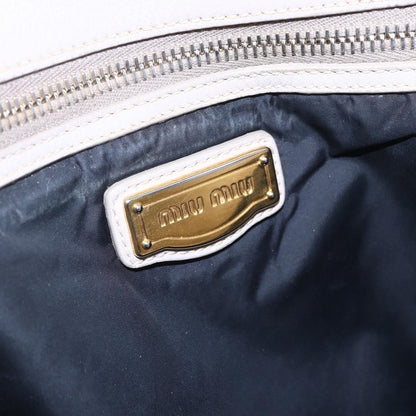 Miu Miu Vintage Tote bag Leather, BLACK, LEATHER, Tote bag