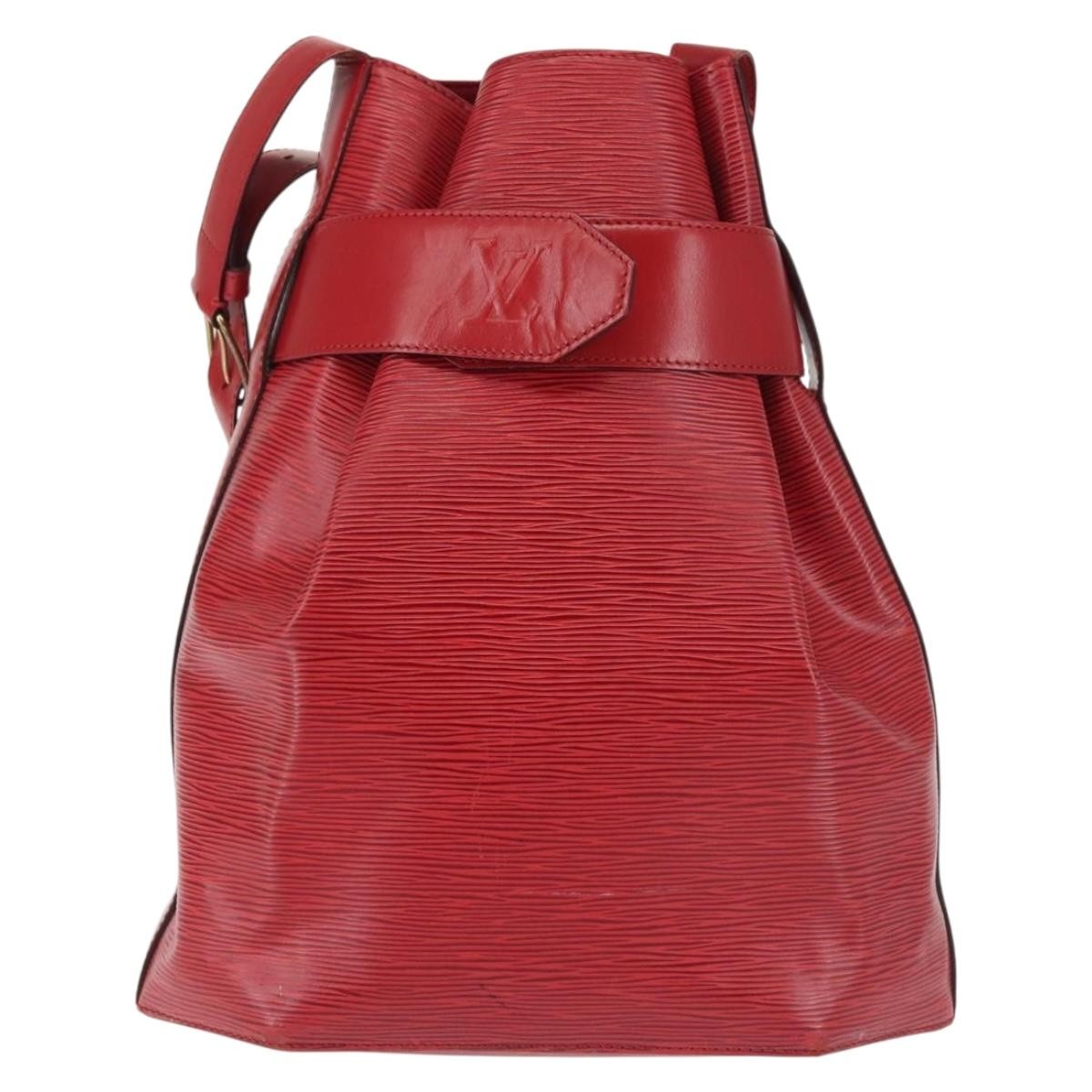 Louis Vuitton Vintage Sac d'Epaule Handbag Epi Leather, RED, LEATHER, Shoulder bag