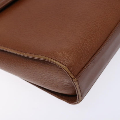 Burberry Flap Shoulder Bag Leather, BROWN, LEATHER, Shoulder bag