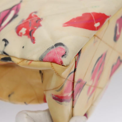 Chanel Vintage CC Chain Tote Printed patent leather, BEIGE, PATENT_LEATHER, Tote bag