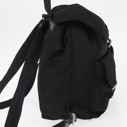 Prada Double Front Pocket Backpack Tessuto, BLACK, NYLON, Backpack