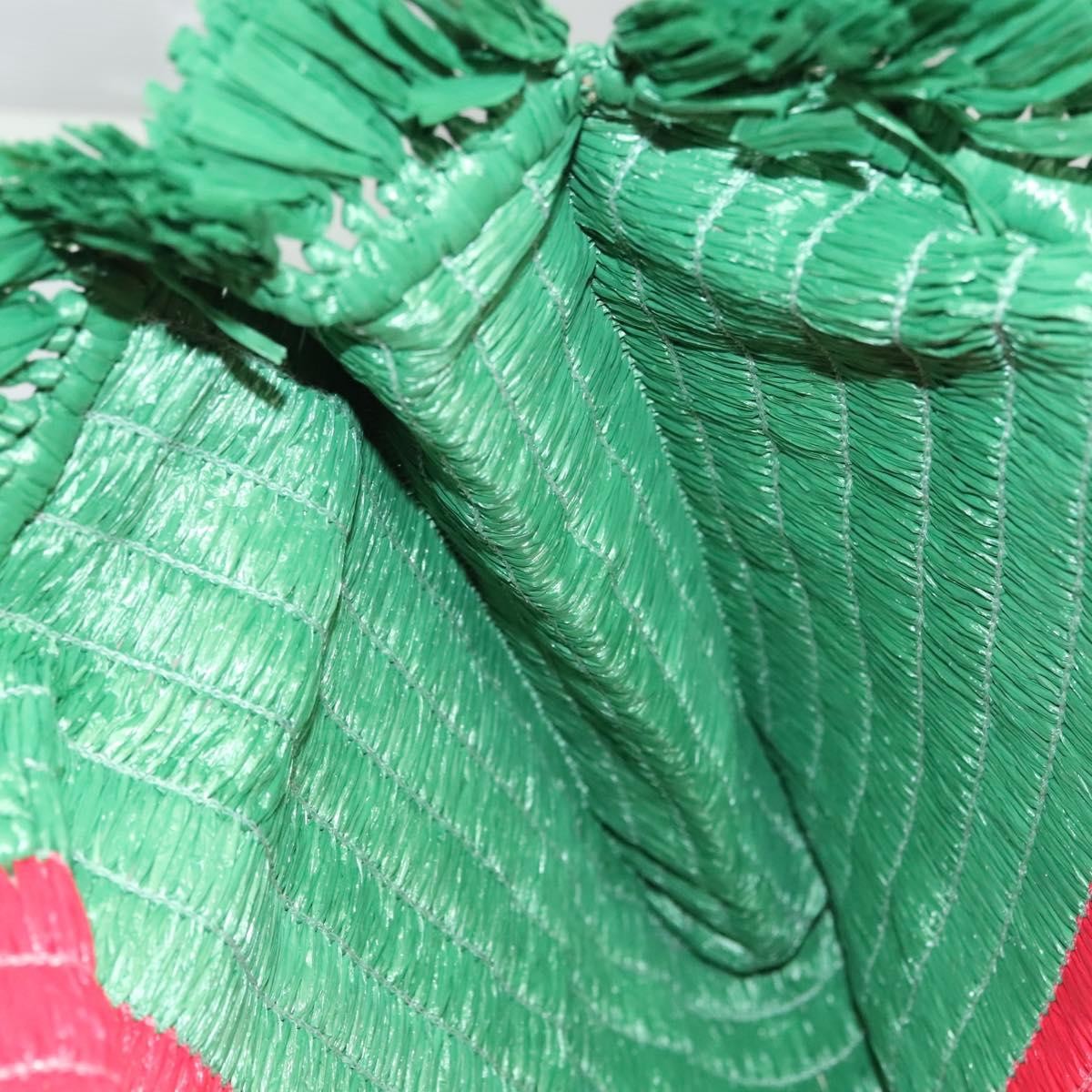 Gucci Cestino Tote Woven Raffia, GREEN, WICKER, Tote bag