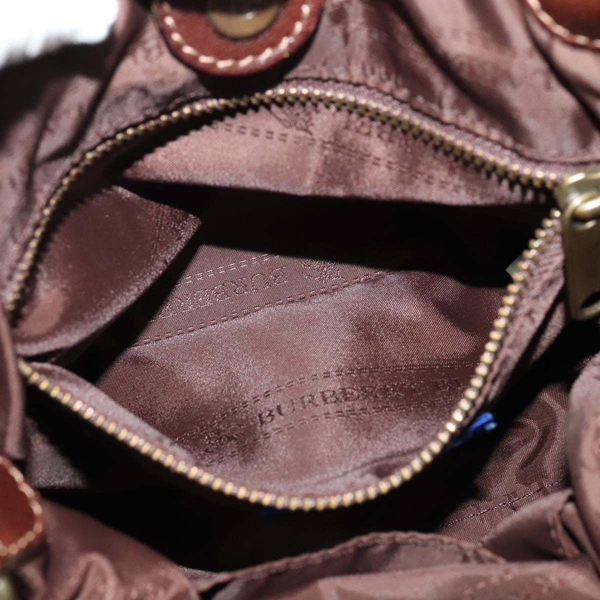 Burberry Blue Label Handbag Wool, BROWN, WOOL, Shoulder bag