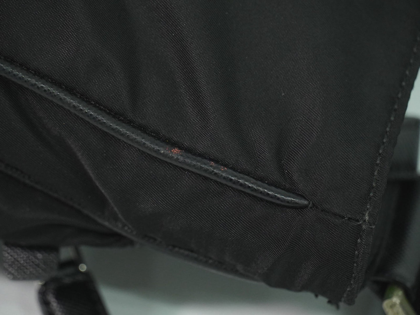 Prada Flat Messenger Bag Tessuto, BLACK, NYLON, Shoulder bag