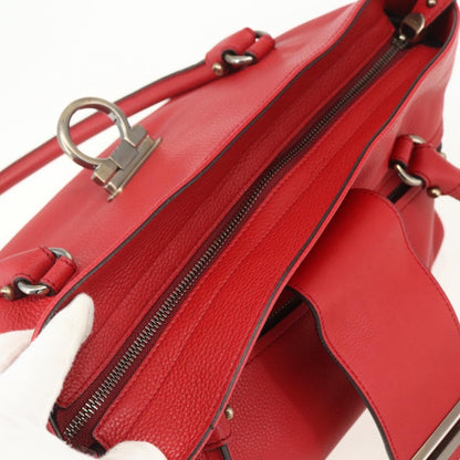 Salvatore Ferragamo Soft Sofia Tote Leather, RED, LEATHER, Tote bag