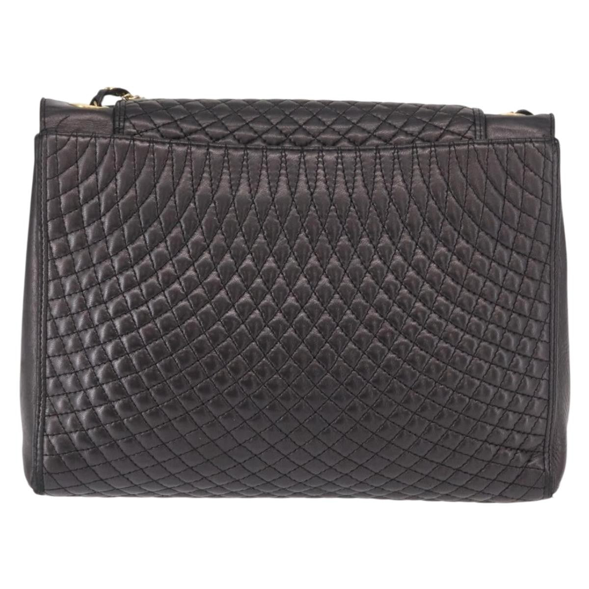 Bally Vintage Shoulder Bag Leather, BLACK, LEATHER, Shoulder bag