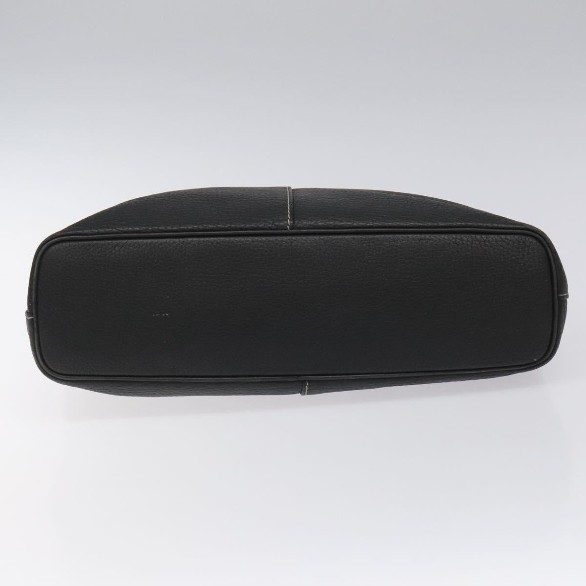 Burberry Handle Tote Leather, BLACK, LEATHER, Tote bag