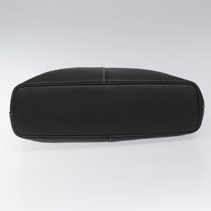 Burberry Handle Tote Leather, BLACK, LEATHER, Tote bag