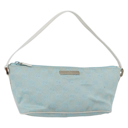 Gucci Vintage Boat Pochette GG Canvas, BLUE, CANVAS, Clutche & pouche