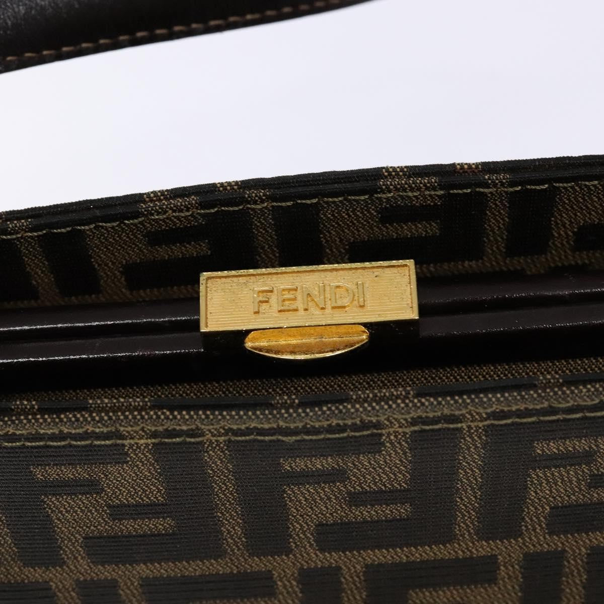 Fendi Vintage Zucca Zucca canvas, BROWN, CANVAS, Handbag