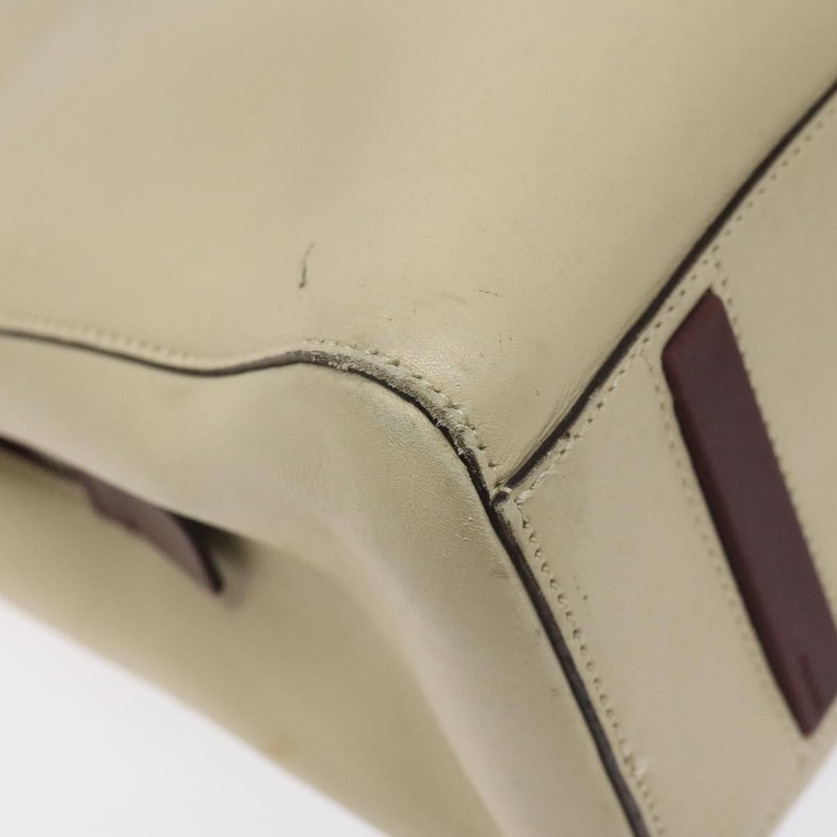 Prada Vintage Shoulder Bag Leather, BEIGE, LEATHER, Shoulder bag