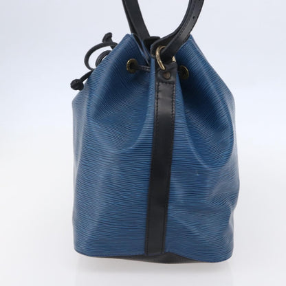 Louis Vuitton Petit Noe Handbag Epi Leather, BLUE, LEATHER, Shoulder bag