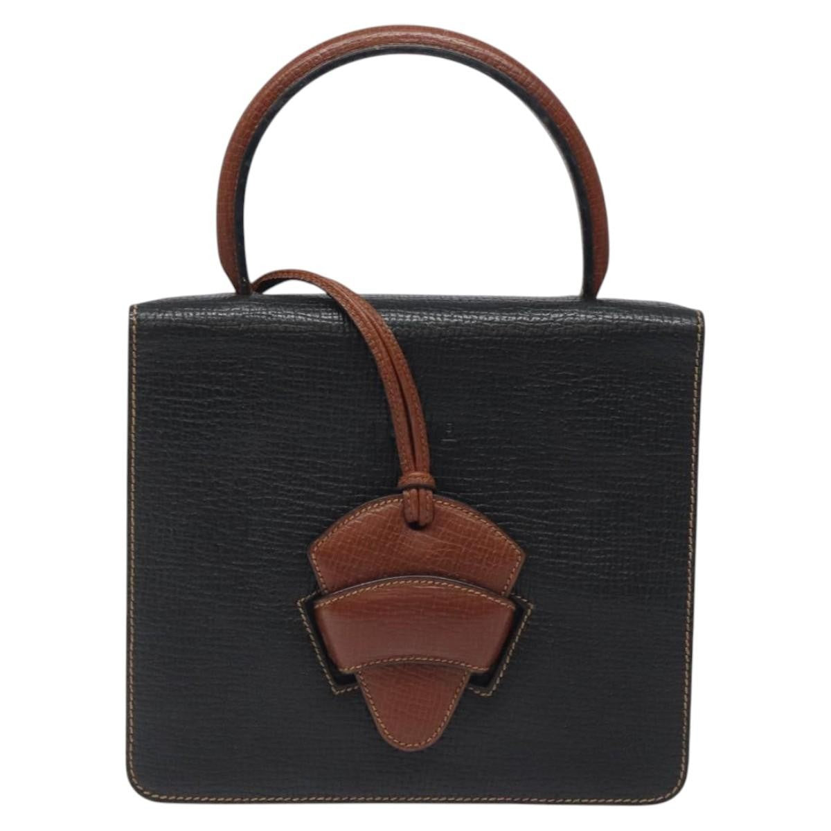 Loewe Barcelona Shoulder Bag Leather, BLACK, LEATHER, Shoulder bag