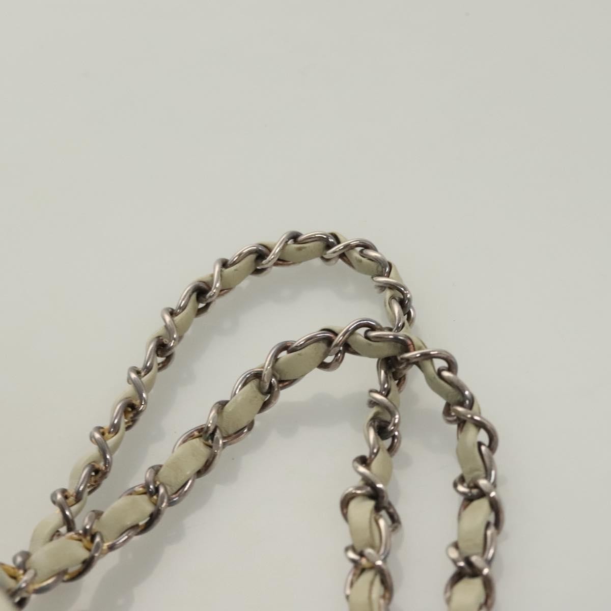 Chanel Chain Me Tote Quilted Calfskin, WHITE, LEATHER, Tote bag