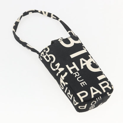 Chanel 31 Rue Cambon Beach Zip Tote Printed Canvas, BLACK, CANVAS, Tote bag