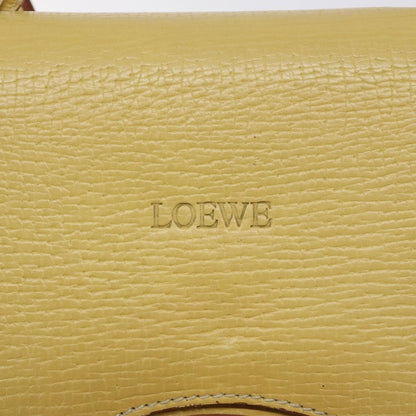 Loewe Barcelona Shoulder Bag Leather, YELLOW, LEATHER, Shoulder bag