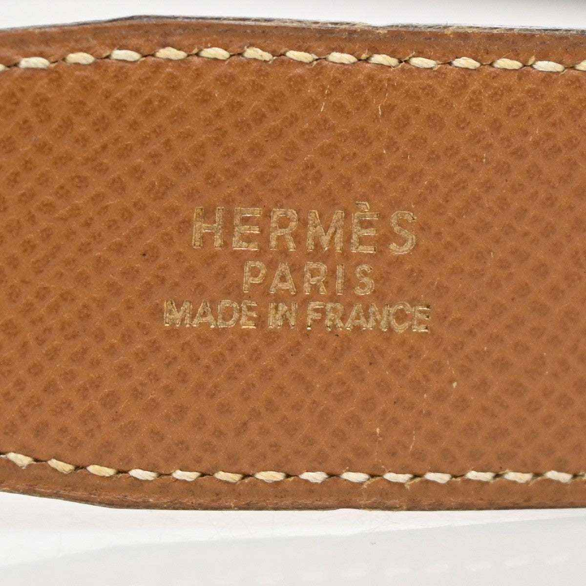 Hermes Constance Reversible Belt Leather, BROWN, LEATHER, Belts