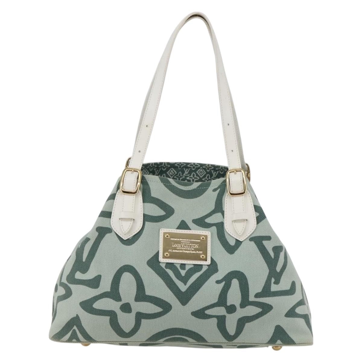 Louis Vuitton Tahitienne Cabas Canvas, GREEN, CANVAS, Tote bag