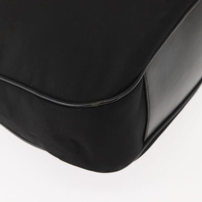 Gucci Vintage Bamboo Handle Open Hobo Nylon, BLACK, NYLON, Tote bag