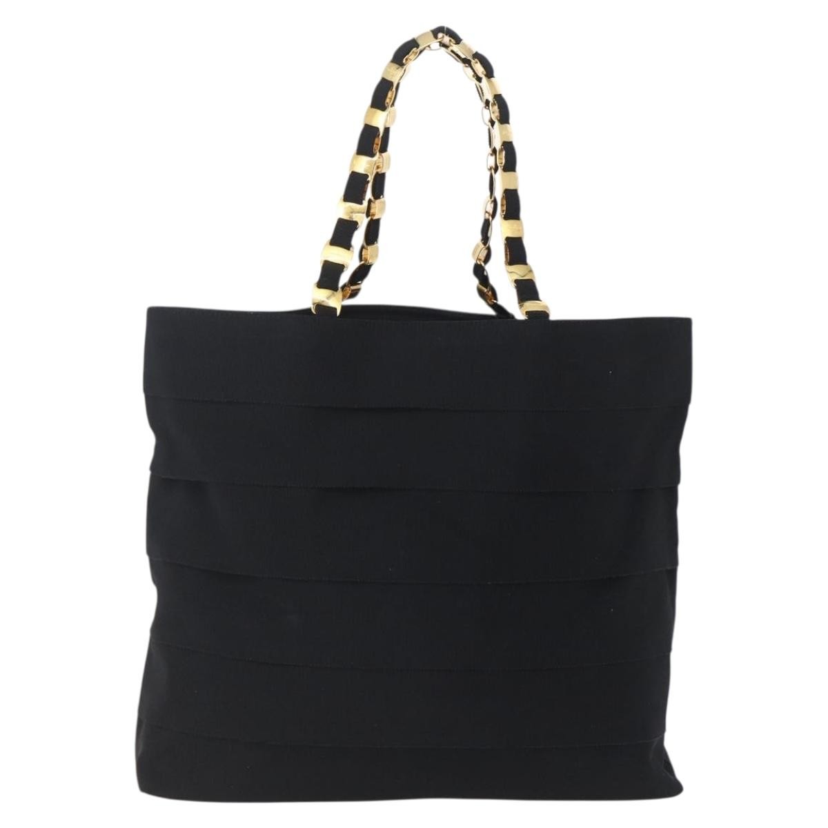 Salvatore Ferragamo Vala tote Canvas, BLACK, CANVAS, Tote bag