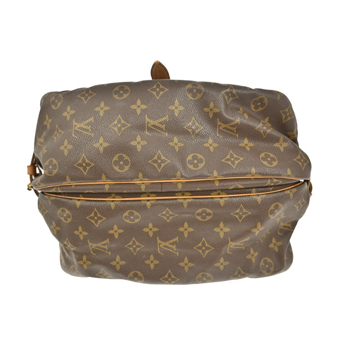 Louis Vuitton Saumur Handbag Monogram Canvas, BROWN, CANVAS, Shoulder bag