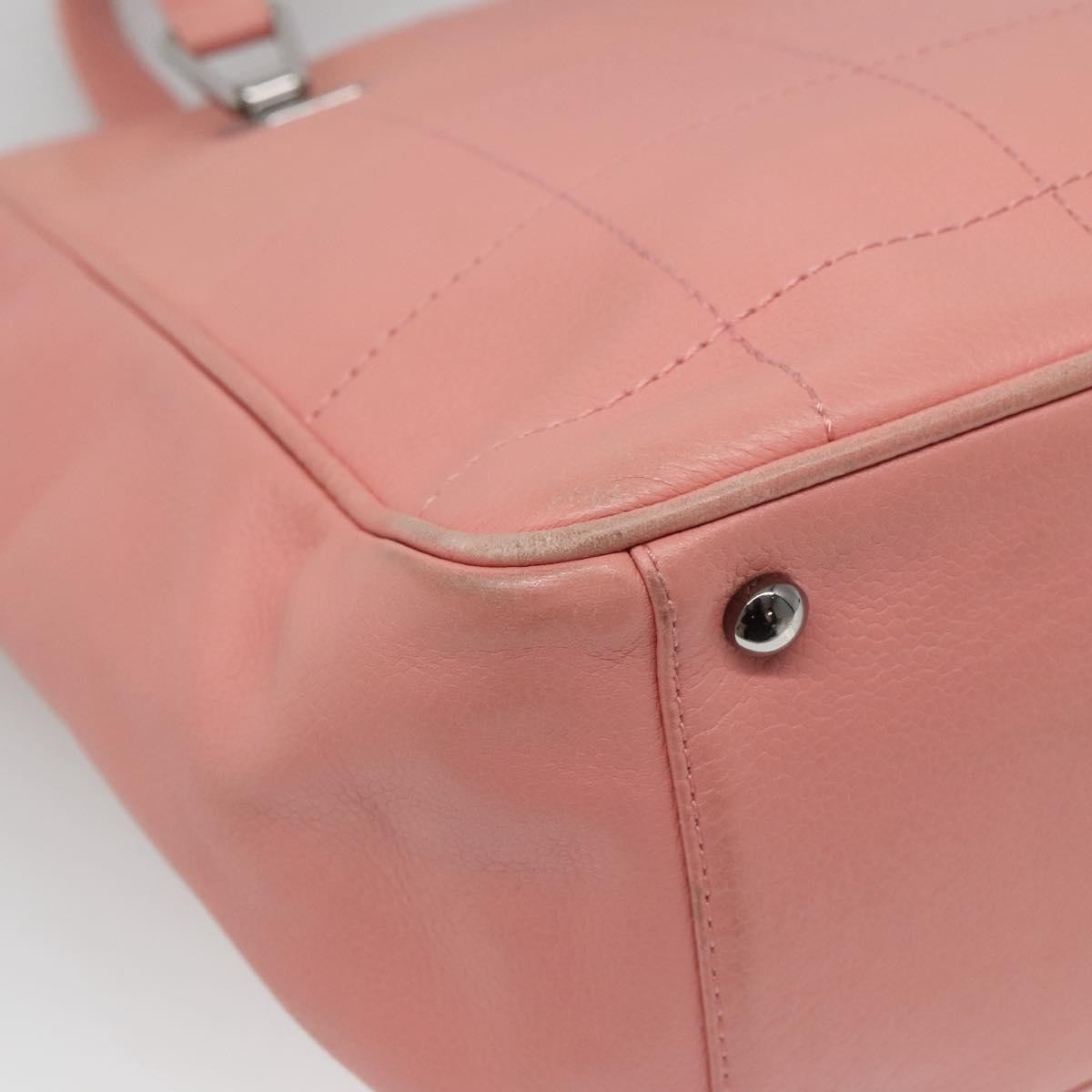 Chanel Chocolate Bar Coco Mark handbag Caviar skin, PINK, LEATHER, Handbag