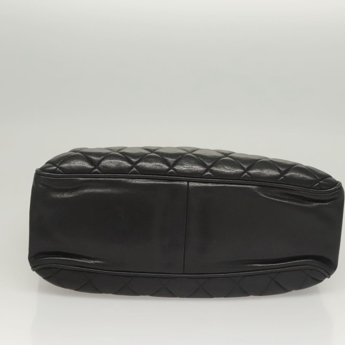 Chanel Chain Shoulder Bag Leather, Black, Leather, Shoulder Bag