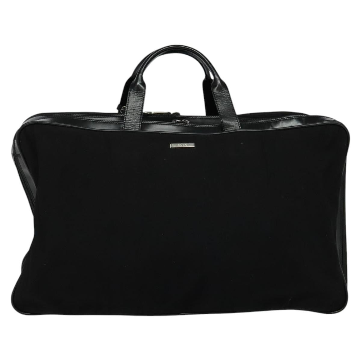 Gucci Vintage Boston Bag Canvas, BLACK, CANVAS, Travel bag